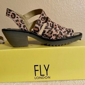 Fly London Strappy open toe leather sandals.